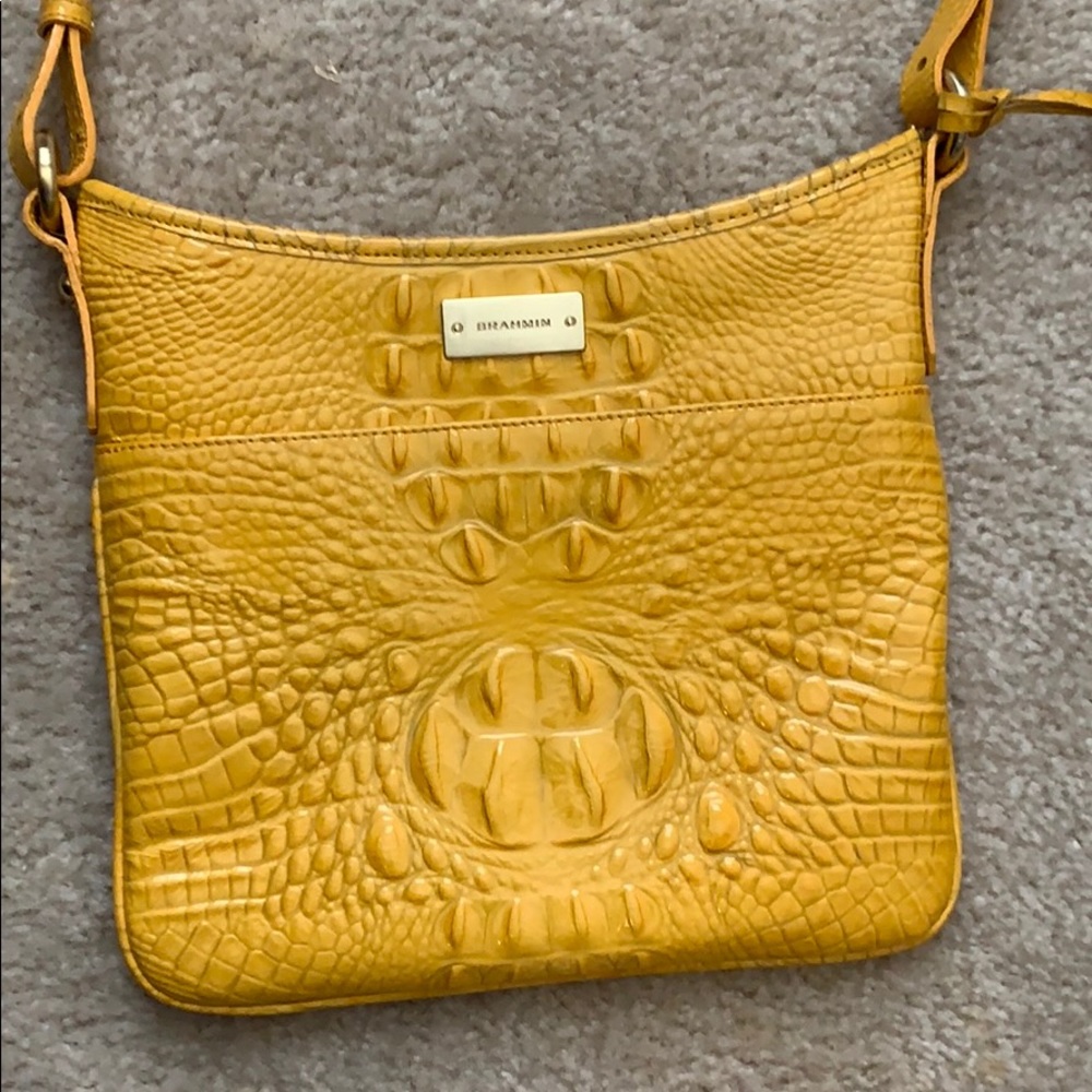 Brahmin Crossbody in Mustard Color- Gorgeous!!